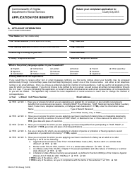 Form 032-03-1100-39-ENG Application for Benefits - Snap - Virginia, Page 5