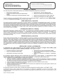Document preview: Formulario 032-03-1100-39-SPA Solicitud De Beneficios - Snap - Virginia (Spanish)