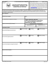 Document preview: NRC Form 212 Qualifications Investigation Professional, Technical, and Administrative Positions