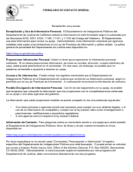 Formulario PIU1S Formulario De Contacto General - California (Spanish), Page 2