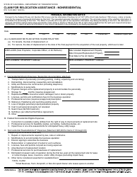 Form RW10-30 Claim for Relocation Assistance - Nonresidential - California