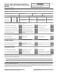 Form RW10-40 Decent, Safe, and Sanitary Inspection Report - California