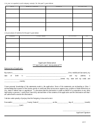 Vehicle-For-Hire Driver&#039;s License Application - City of Houston, Texas, Page 3