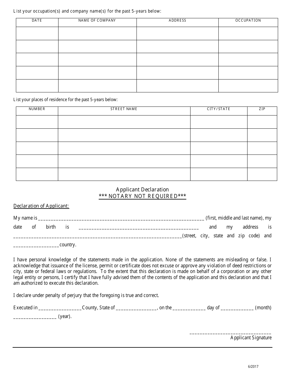 Vehicle-For-Hire Drivers License Application - City of Houston, Texas, Page 3