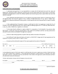 Vehicle-For-Hire Driver&#039;s License Application - City of Houston, Texas, Page 4