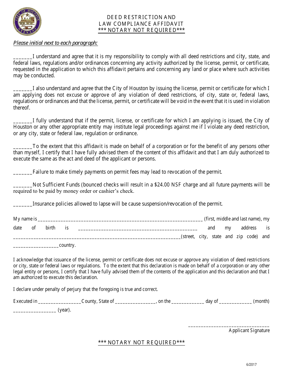 Vehicle-For-Hire Drivers License Application - City of Houston, Texas, Page 4