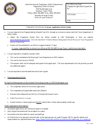 Document preview: Vehicle-For-Hire Driver's License Application - City of Houston, Texas