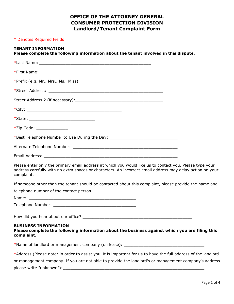 Maryland Landlord Tenant Complaint Form Fill Out Sign Online And Maryland Landlord Tenant Complaint Form Fill Out Sign Online And