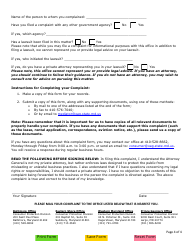Landlord/Tenant Complaint Form - Maryland, Page 4