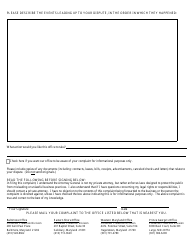Mediation Unit - Complaint Form - Maryland, Page 2