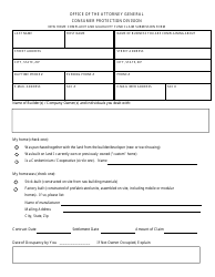 New Home Complaint and Guaranty Fund Claim Submission Form - Maryland, Page 2