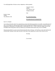 New Home Complaint and Guaranty Fund Claim Submission Form - Maryland, Page 8