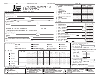 Document preview: Form F100 Construction Permit Application - New Jersey