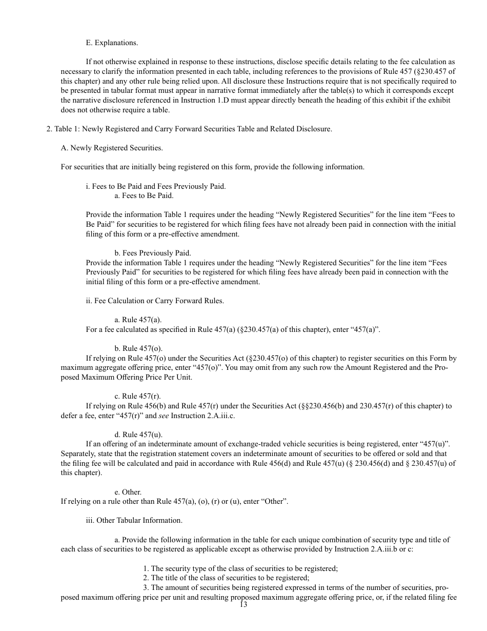 Form S-3 (SEC Form 1379) Registration Statement Under the Securities Act of 1933, Page 13