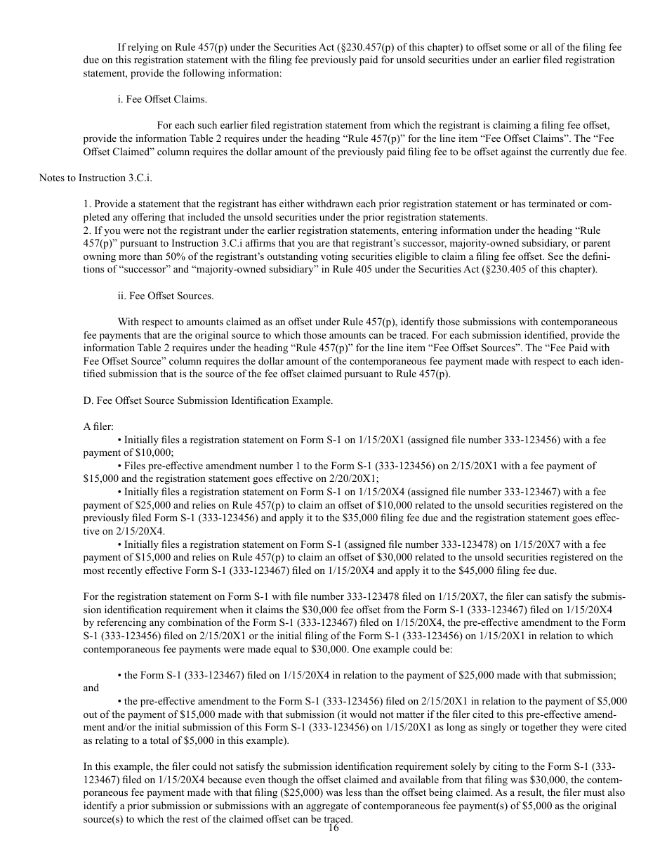 Form S-3 (SEC Form 1379) Registration Statement Under the Securities Act of 1933, Page 16