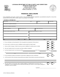 Form DPSSP0096 Part C Corporate Certification Application - Financial Disclosure - Louisiana, Page 5