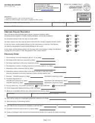 Document preview: Form JD-CV-71 Scheduling Order - Connecticut