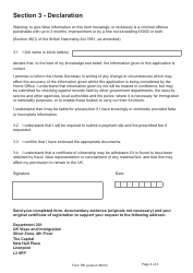Form RR Application for Correction of a Registration or Naturalisation Certificate - United Kingdom, Page 4
