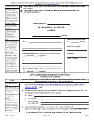 Document preview: Form AWA-A1303.7 Application for Waiver of Court Fees - Illinois
