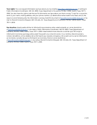 Form FIN530 Voluntary Surrender of Texas Insurance License - Texas, Page 2