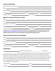 Form LHL005 Utilization Review Agent (Ura) Application - Texas, Page 2
