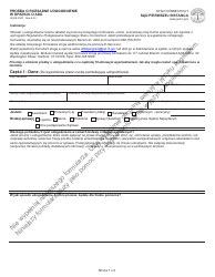 Form JD-ES-352P Ada Request for Reasonable Accommodation - Connecticut (Polish)