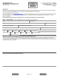Form JD-ES-352 Ada Request for Reasonable Accommodation - Connecticut
