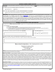 VA Form 21-0966 Intent to File a Claim for Compensation and/or Pension, or Survivors Pension and/or Dic, Page 2