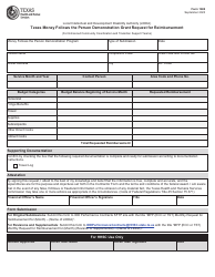 Document preview: Form 1680 Texas Money Follows the Person Demonstration Grant Request for Reimbursement - Texas