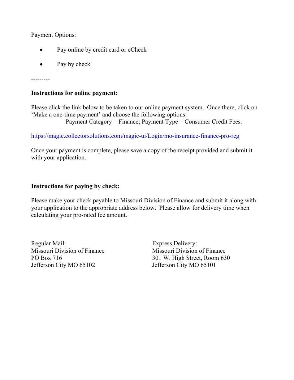 Application for Consumer Credit Loans Small Loan Certificate of Registration - Missouri, Page 4