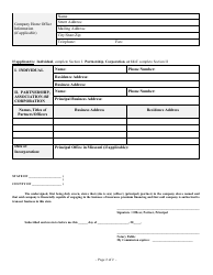 Application for Premium Finance Company - Missouri, Page 3