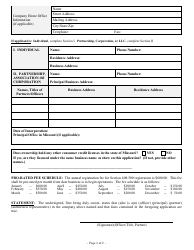 Application for Small, Small Loans Certificate of Registration - Missouri, Page 3