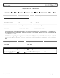 Document preview: Attachment 1 Background Check Authorization - South Dakota