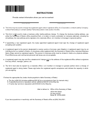Statement of Change of Registered Agent, Registered Office, or Both - Idaho, Page 2