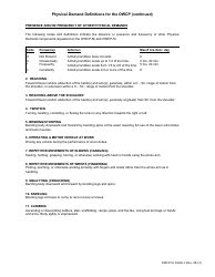 Form OWCP-5C Work Capacity Evaluation Musculoskeletal Conditions, Page 3