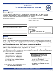 Document preview: Form BC-10 Instructions for Claiming Unemployment Benefits - New Jersey