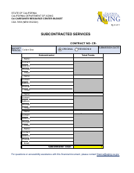 Form CDA7059 Ca Caregiver Resource Center Budget - California, Page 6