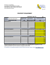 Form CDA9069 Partners in Care Foundation Budget - California, Page 5