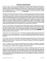 MHD Form 1038 Consumer Disclosure Statement and Formaldehyde Notice - Texas, Page 2