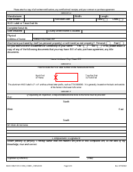 MHD Form 1010 Consumer Complaint Form - Texas, Page 3