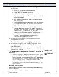 Tx-Dob Money Transmission License New Application Checklist (Company) - Texas, Page 12