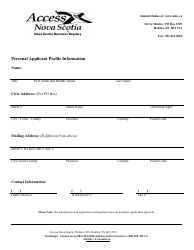 Document preview: Fuel Safety Licence/Renewal Application Form - Nova Scotia, Canada