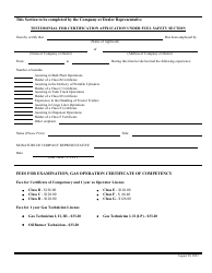 Fuel Safety Initial Application Form - Nova Scotia, Canada, Page 4
