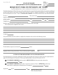 Document preview: Form 204 Request for Extension of Time - Idaho