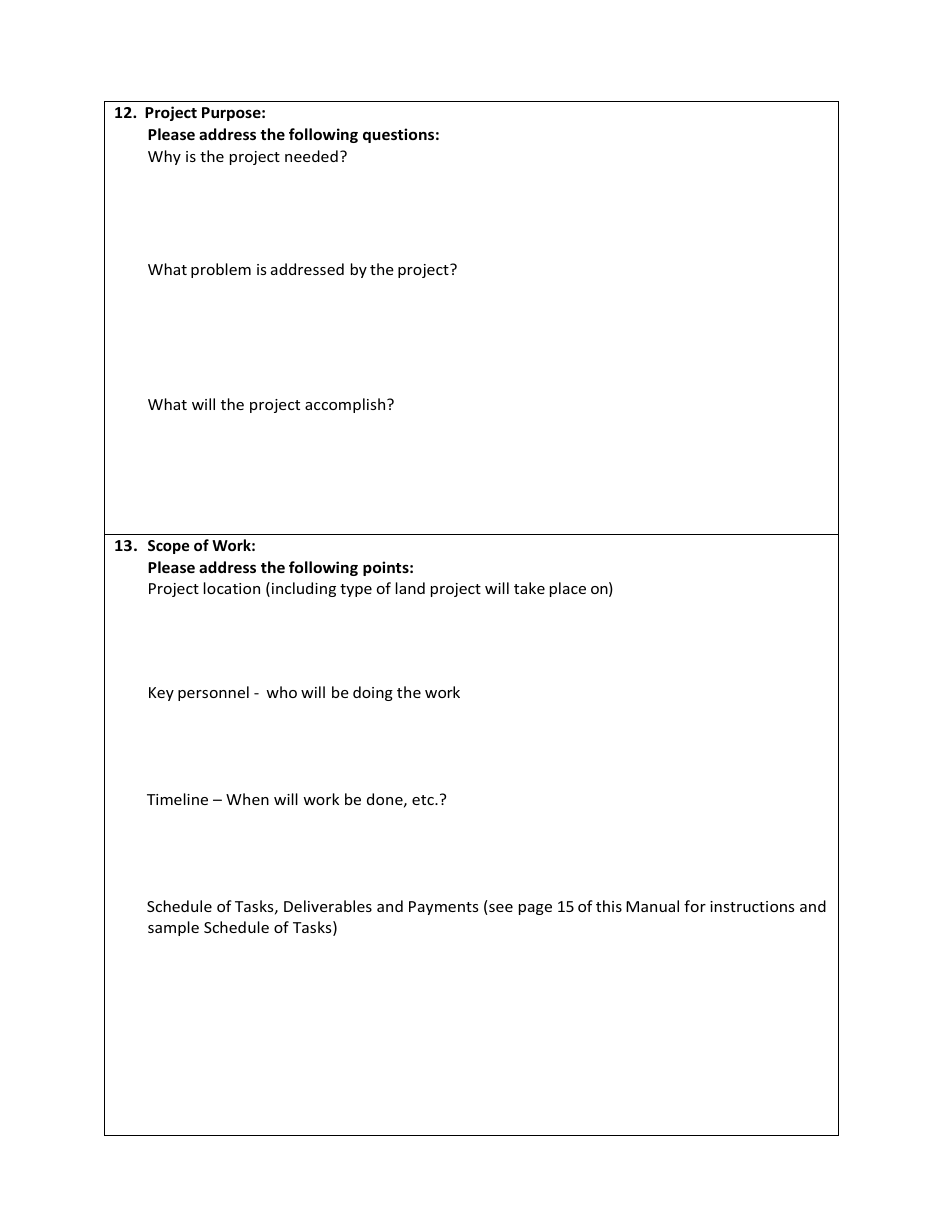 Project Proposal Form - Livestock Operator Fire and Flood Assistance Grant Program (Loffap) - Arizona, Page 5