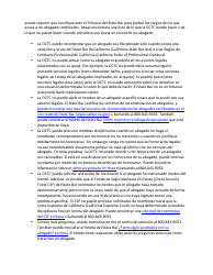 Formulario De Queja Por Conducta Indebida De Un Abogado - California (Spanish), Page 3
