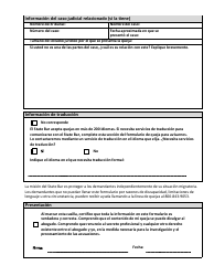 Formulario De Queja Por Conducta Indebida De Un Abogado - California (Spanish), Page 6