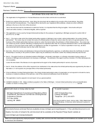 Form CSCL/CD-411 Application for Registration to Transact Business in Michigan for Use by Foreign Limited Partnerships - Michigan, Page 3
