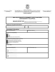 Document preview: Multiple Parcel Attachment to Petition Form - Non-property Tax Appeal - Michigan