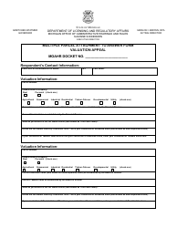 Document preview: Multiple Parcel Attachment to Answer Form - Valuation Appeal - Michigan